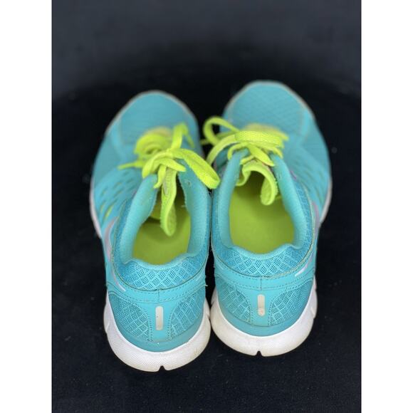 NIKE FLEX 2013 RN RUNNING WOMEN'S SHOES Size 8 Turquoise Green Blue Pink - Picture 4 of 8
